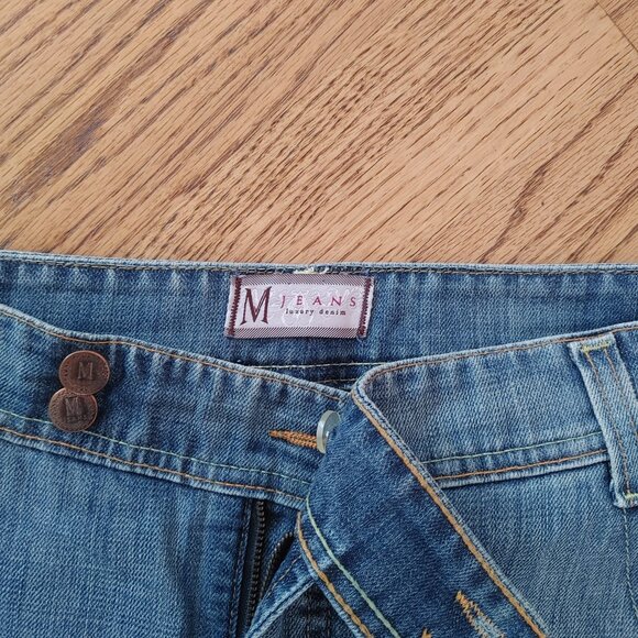 27 Long Faded Denim Jean Shorts - Picture 3 of 4